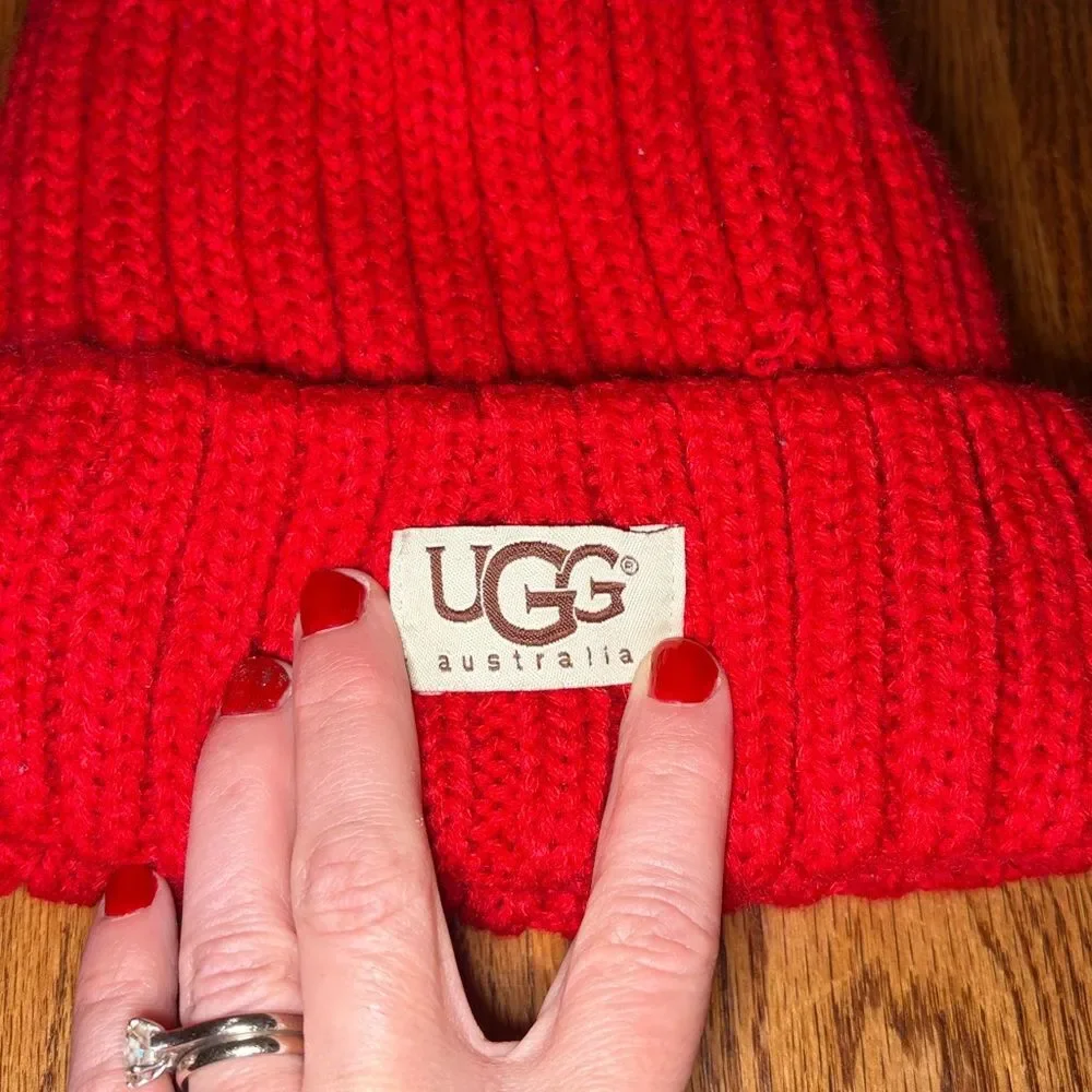 UGG Knit Beanie with Pom Pom